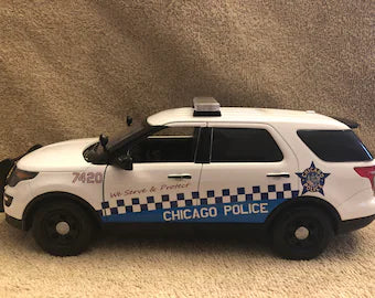1 18 scale Chicago Police Diecast Ford Explorer with working lights an BadBoys Creations