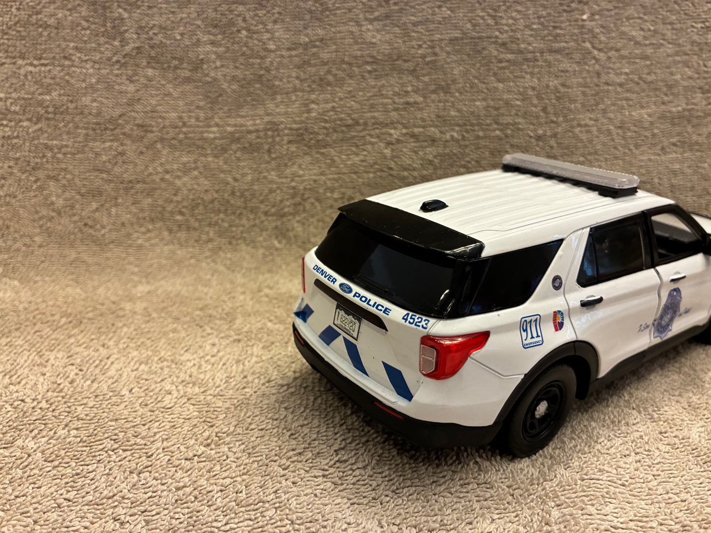 1/24 Scale 2022 Ford Explorer Denver Colorado Police Diecast Model Car – Custom Detailed DPD Graphics – By Badboys Creations – Non-Working