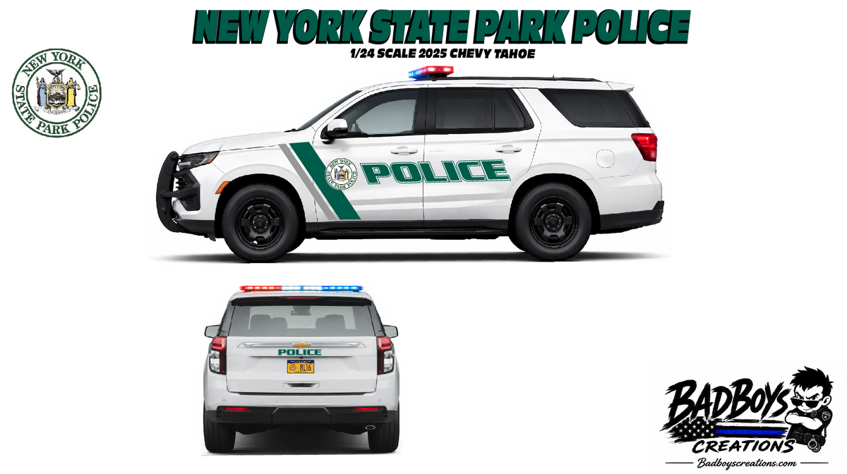 1/24 Scale New York State Park Police – 2025 Chevrolet Tahoe Diecast Model