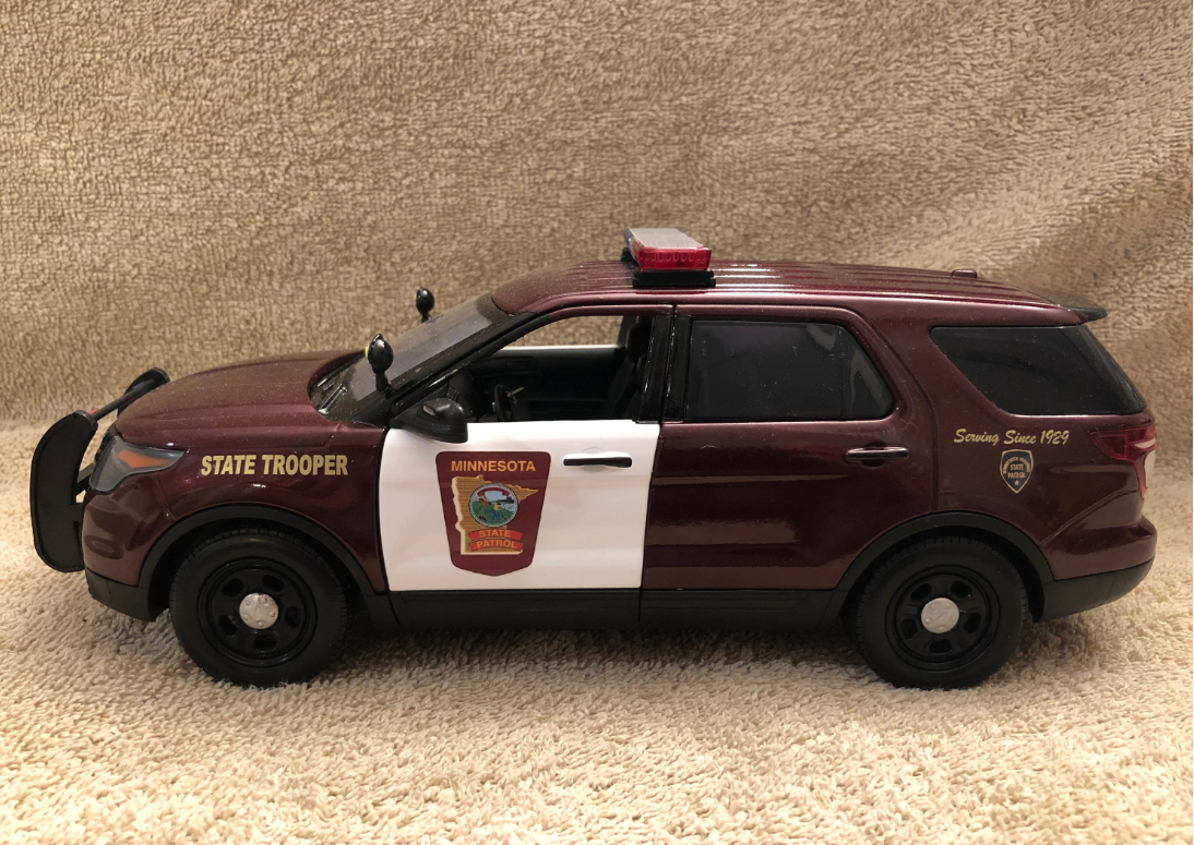 1/18 Scale 2015 Ford Explorer Minnesota State Police Diecast Model – Custom LED Lights & Siren | Hand-Built by Badboys Creations