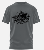 Harbor Patrol Graphic T-Shirt | Patrol Boat Nautical Shirt | Law Enforcement & Boating Tee