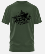 Harbor Patrol Graphic T-Shirt | Patrol Boat Nautical Shirt | Law Enforcement & Boating Tee
