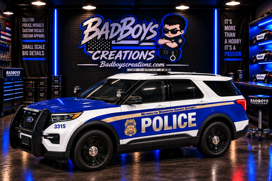 1/24 2022 Ford Explorer Metropolitan Washington Airports Authority Police Diecast – Working Lights & Siren