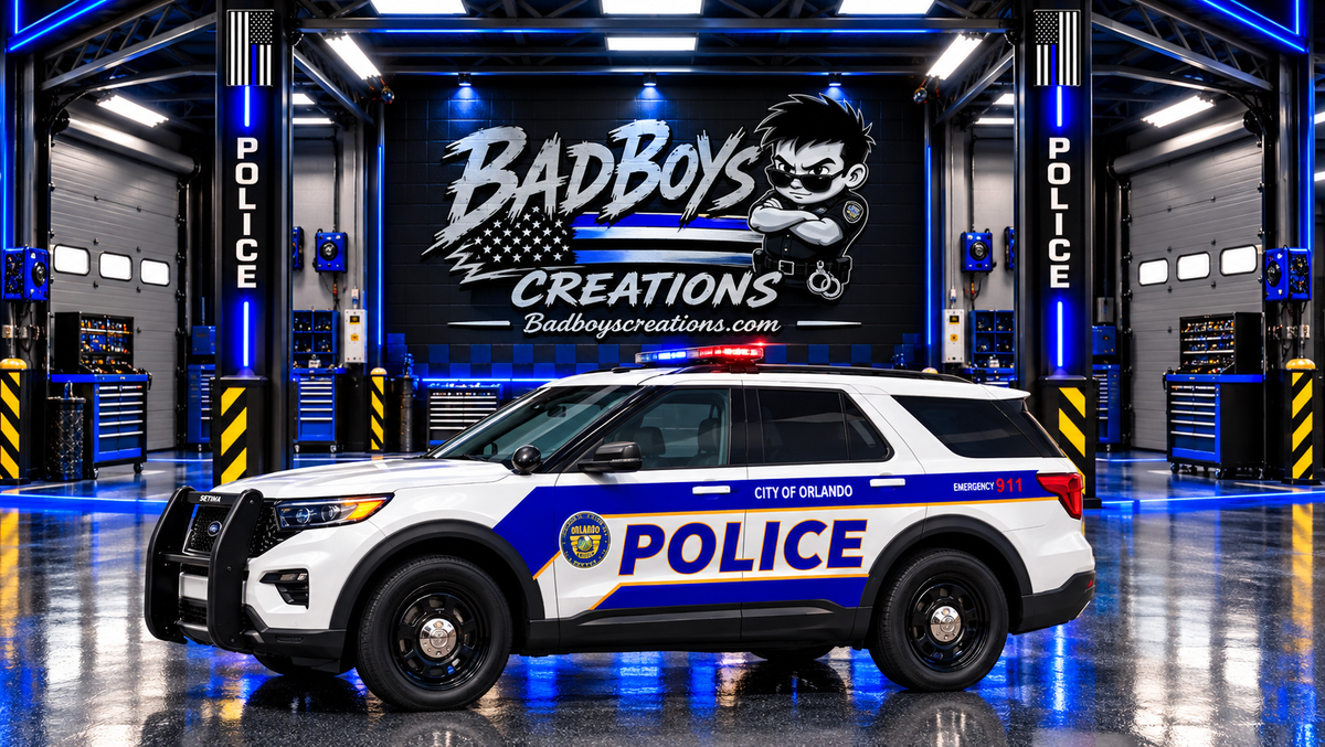 🚔 City of Orlando Police Department – 2022 Ford Explorer – 1/24 Scale Custom Diecast Model with Working Lights & Siren